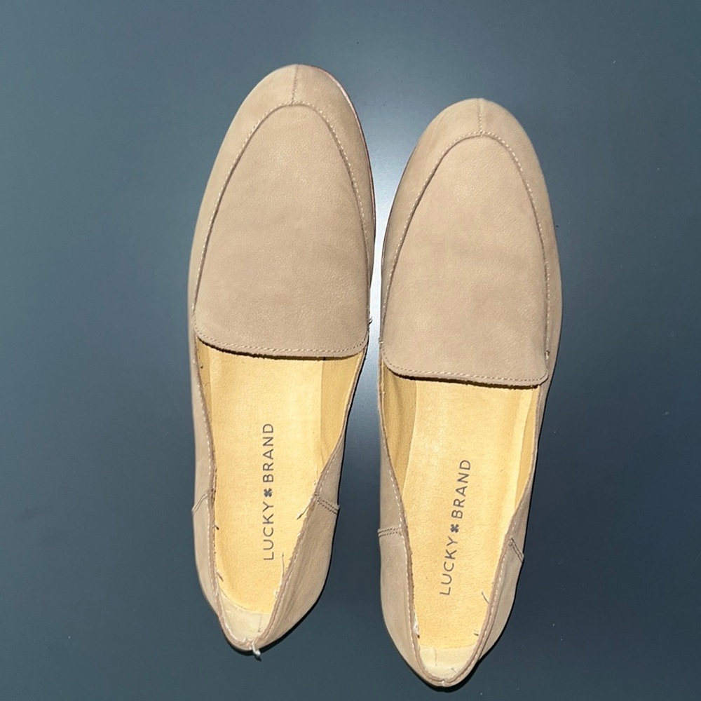 Lucky Brand tan mules